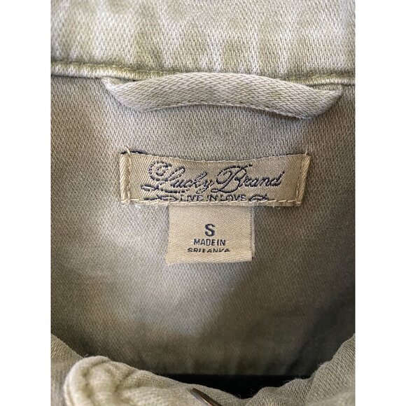 Lucky Brand Women’s Olive Green Cotton Utility Jacket S 100% Cotton lightweight - Picture 4 of 6